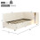 Beige Velvet Single Daybed with USB Charging 2
