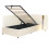 Beige Velvet Single Daybed with USB Charging 3
