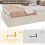 Beige Velvet Single Daybed with USB Charging 5