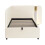 Beige Velvet Single Daybed with USB Charging 8