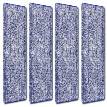 4Pack Microfiber Dust Mop Pads Compatible with Bona Mops, Electrostatic Pet Hair Removal, Reusable MultiFloor Cleaning