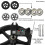 7 Inch Solid Wheelchair Front Caster Wheels, Puncture Tires, Smooth Rolling, 2 Pcs Replacement Set 3