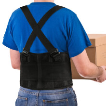 Back Support Belt 9Inch Wide Lumbar Brace for Lower Back Pain Relief and Heavy Lifting XL/XXL