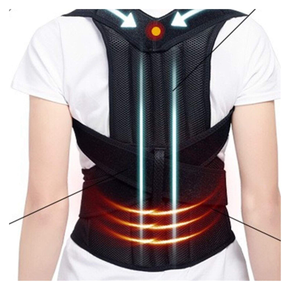 Posture Corrector Back Brace 4XL Adjustable Spine Support Belt for Scoliosis Relief and Improved Posture