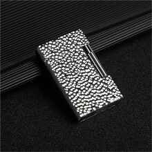 Vintage Brass Kerosene Lighter A2 with Clear Ding Sound, Refillable Soft Flame Gift for Men