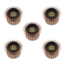 Copper Hook Type Motor Commutator 24P 5pcs, Precise Copper Construction for Enhanced Motor Efficiency and Smooth Power Transfer