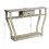 Mesa de console com gaveta e prateleira, 120x30x81 cm, cinza 3