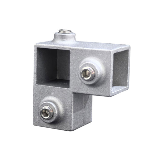 Square Pipe Fixed Joint Storage Rack Connector 3-20x20 3 ways