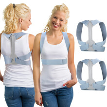2 Pack Adjustable Back Posture Corrector for Women with Dual Comfort Padding and Breathable Slim Support