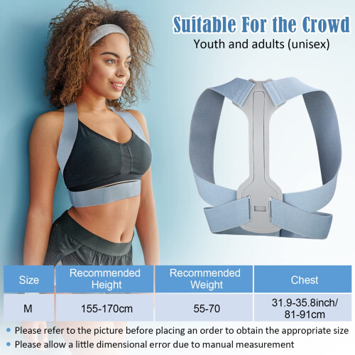 2 Pack Adjustable Back Posture Corrector for Women with Dual Comfort Padding and Breathable Slim Support 1