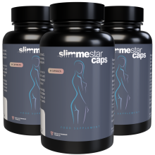 Slimmestar - 180 Cápsulas (Pack de 3) com Glucomanano, Cacau e Vit. B - Suplemento Alimentar Suíço