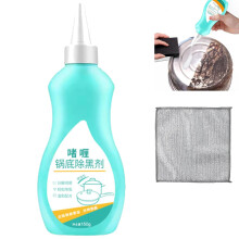 Pot and Pan Cleaner Gel for Stubborn Burnt Grease, Deep Carbon Removal and Shine Restore Formula (1PCS)