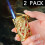 2 Pack Gold Blue Pharaoh Butane Torch Lighter, Refillable Adjustable Jet Flame, Windproof for BBQ and Kitchen 2