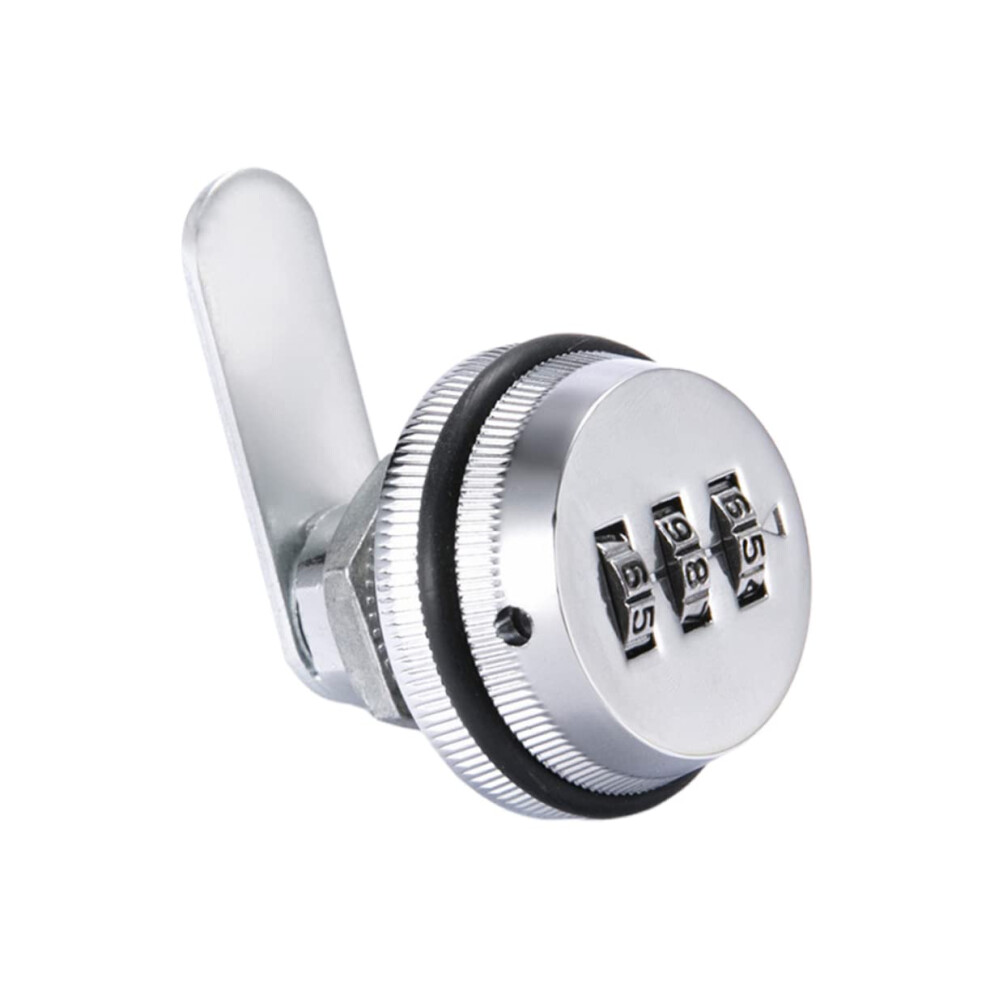 White 3 Dial Combination Cam Lock Keyless Cylinder For Mailbox And Arcade Cabinet Security 9330225416425