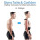 Adjustable Posture Corrector for Men with Ergonomic Shoulder Alignment and Lumbar Back Support Belt XXLarge Black 4
