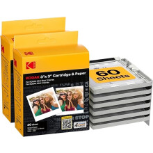 Kodak ICRG360 Cartridge and Photo Paper for 60 Photos (7.6 x 7.6 cm) Compatible with Kodak Mini Shot C300, C300R, MS300, P300R