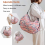 Foldable Storage Bag with Handle Travel Large Capacity Shopping Bag 2
