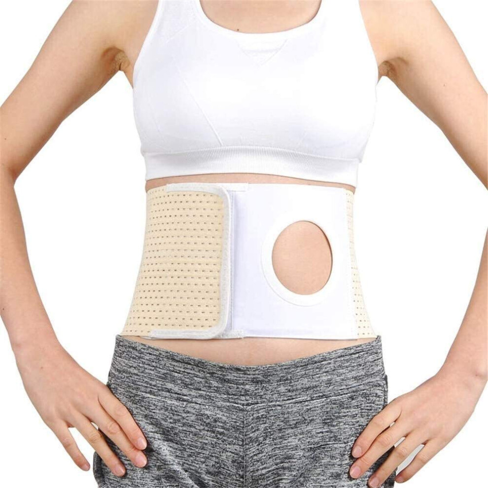 Ostomy Hernia Belt with Abdominal Support Design, Breathable Stoma Binder for Colostomy