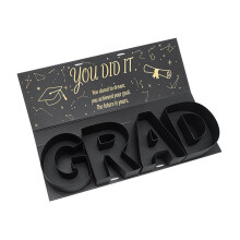 Graduation Gift Box 2026 Self-Fillable Letter Shaped Keepsake Box for Snacks Gifts Cash Flowers DIY Graduation Gift