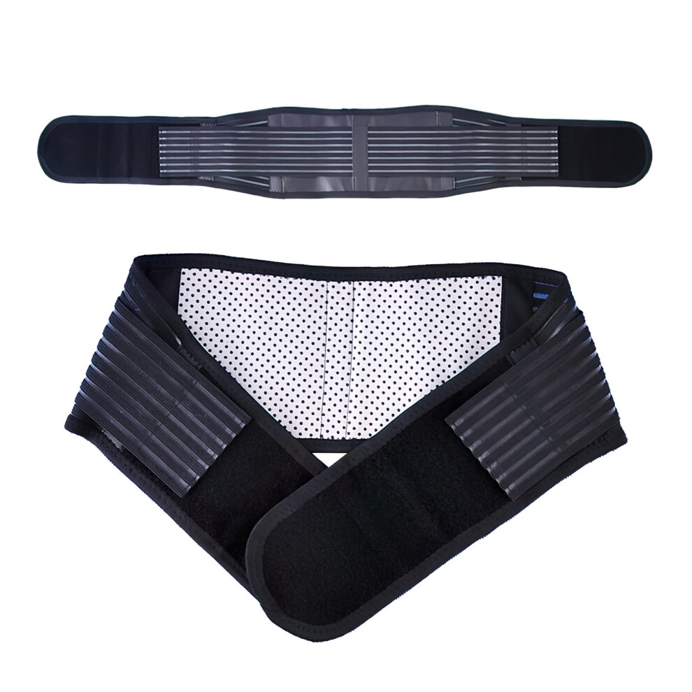 Lower Back Support Belt XLarge, Magnetic Lumbar Brace with SelfHeating Tourmaline Zone for Back Pain Relief