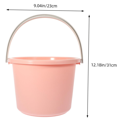 Plastic Water Bucket with Ergonomic Handle for Laundry, Bath and Storage, Durable Easy Clean Design 1