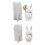 Silicone Vase Mold Rabbit Shape Reusable Crafting Moulds-Type A 2