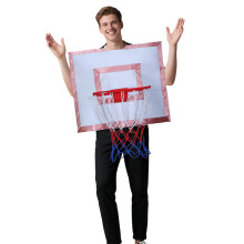 Basketbalstijl Draagbaar hoepelkostuum Comfortabel polyester-Wit