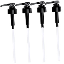 4 Pack Press Type Oil Dispenser Pump Set for Sauces and Oils, OneHand Operation, Easy Refill