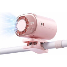Draagbare Heupventilator met Veilige Clip, Handzame -Koelventilator met Led-Display voor Mannen en Vrouwen, voor Thuis, op Reis en Tijdens Het