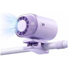 Draagbare Heupventilator met Veilige Clip, Handzame -Koelventilator met Led-Display voor Mannen en Vrouwen, voor Thuis, op Reis, Kamperen C