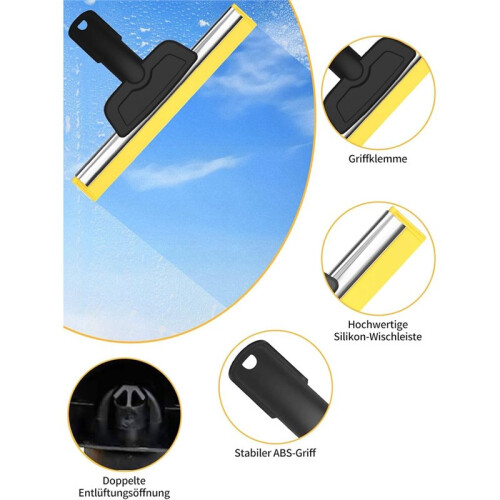 Window Nozzle with Microfiber Cloth Set for  SC1/ SC2/SC3/ SC4/ SC5/CTK10/20 EasyFix Window Attachment Accessory 2