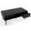Mesa de centro com gaveta e prateleira aberta, 109 x 55 x 39,5 cm, preta 2