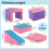 Ensemble de 6 blocs d'escalade en mousse souple, violet/rose 2