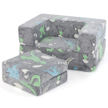 Modular Kids Sofa - Glow-in-the-Dark Play Couch, 71x53x34.5 cm