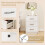 Nightstand with 3 Drawers, White, 38.5 x 28 x 54 cm 4