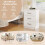 Nightstand with 3 Drawers, White, 38.5 x 28 x 54 cm 5