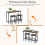 Conjunto de jantar alto com mesa e 2 bancos, marrom 3
