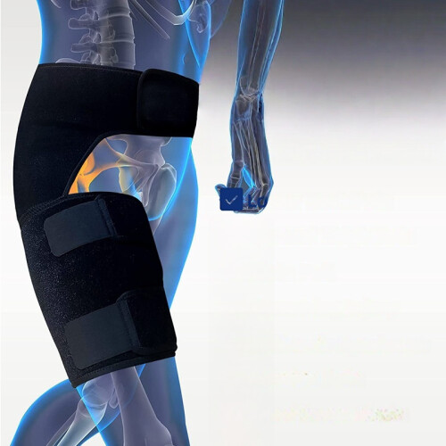 Hip Support For Sciatica Pain Relief, Thigh Compression Sleeve, Adjustable Sacroiliac Belt For Si Joint, Sciatic Nerve, Hip Replacement, Hi_M