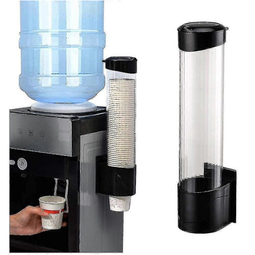 Cup Dispenser - 60 Paper Cups Plastic Cup Dispenser, One Touch Button Cup Holder_M