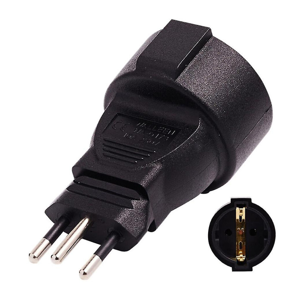 Swiss 3Pin Round To Eu Standard 16A 250V Power Supply Adapter Male To Female-Dwdz-G 9408048605927