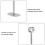 Ceiling-mount Bracket, Pipe Bracket, 32mm Dia, Rod Lever Support Holder Pipe Flange Socket 2pcs(350-G 3