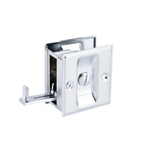 Serrure d'entrée coulissante puissante et silencieuse,-Argent