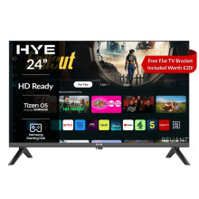 HYE 24 Inch Smart TV HD Ready 720p Frameless Tizen OS WiFi Bluetooth 3x HDMI Netflix AirPlay Gaming Hub