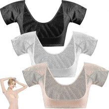 (XL, White) Underarm Sweat Vest, Breathable Sweat Guard Underwear Vest,washable Armpit Pads,washable Armpit Pads