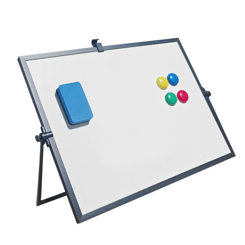 Double Sided Magnetic Writing Board 40x30cm For-black frame