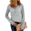 Womens Vintage Knit Tops Babydoll Pullover Button Down-Blue M 6