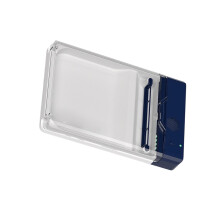 Hands Free Glove Dispenser Portable Wall Mount Design For-Blue