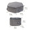 Portable Foldable Cats Litter Box Waterproofed Oxfords-Black 4