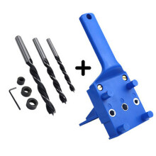 Easy to Use Hole Punch Locator Hole Doweling Jig for-Blue