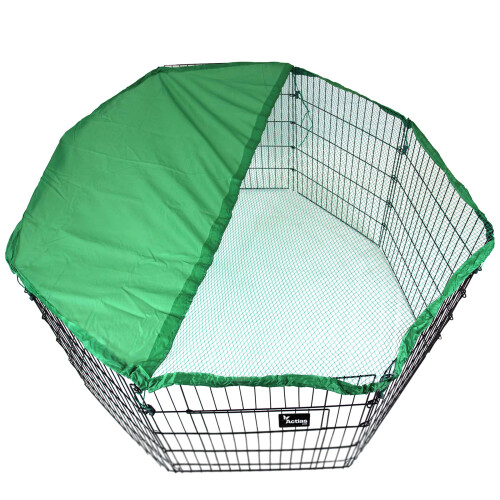 Sunshield Safety Cover for Metal Run with Drop Pins 2